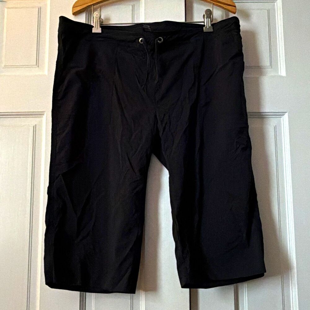 prAna Breathe Cropped Hiking Pants Capris Women's XL Black Gorpcore Outdoor